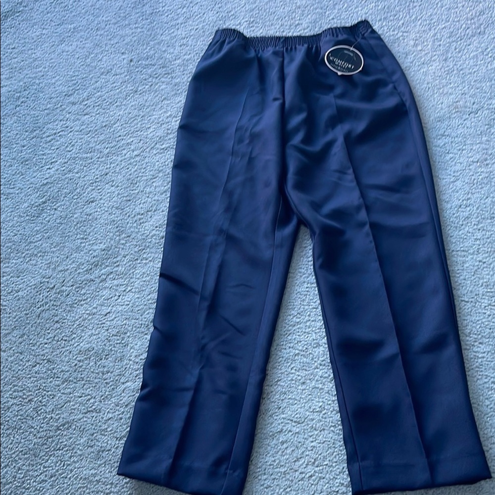 Karen Scott Blue Dress Jumpsuit with Elegant Design